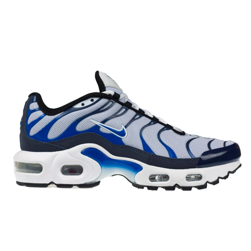Baskets Nike Air Max Plus GS Bleues et Blanches – Enfant – Style Rétro & Confort Moderne