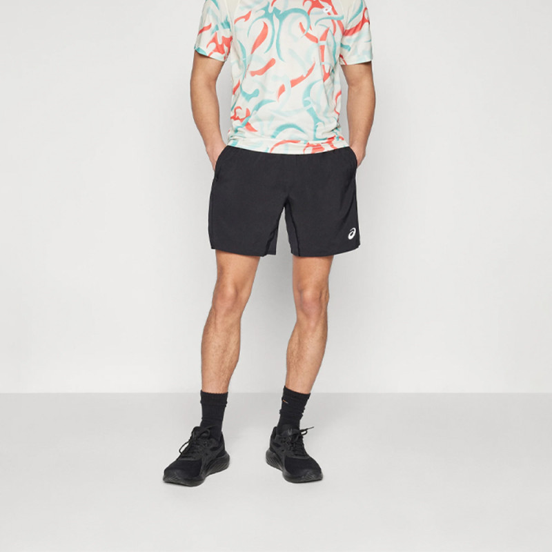 Short Asics Core 2N1 7IN Noir Homme – Polyvalence et Confort pour l’Entraînement | DM'Sports