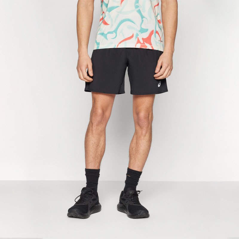 Short Asics Core 2N1 7IN Noir Homme – Polyvalence et Confort pour l’Entraînement | DM'Sports