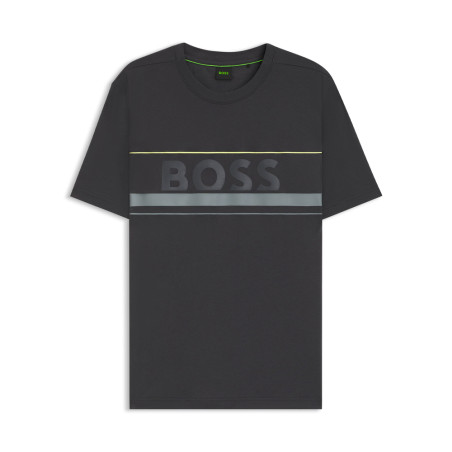 T-shirt BOSS Tee Iconic Zone Noir Homme – Style Sportif et Élégance Contemporaine | DM'Sports