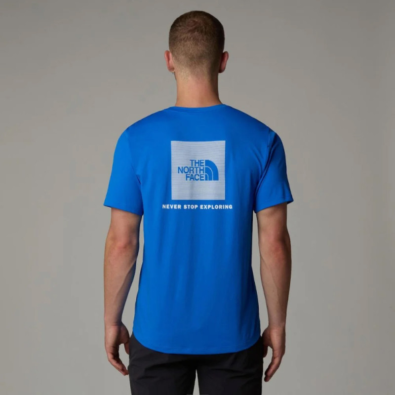T-shirt The North Face 24/7 Redbox – Bleu – Performance & Style Athlé