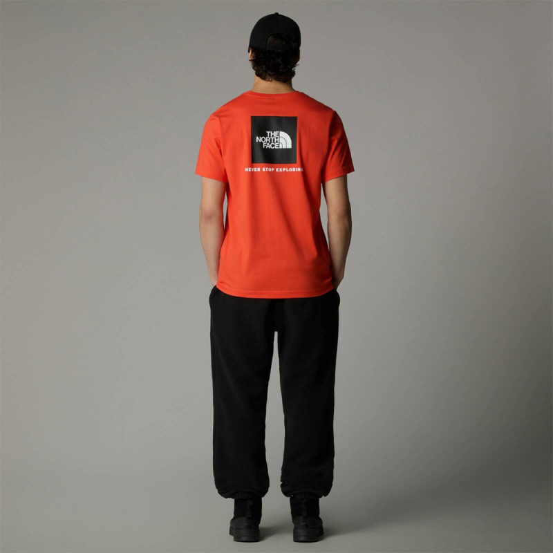 T‑shirt The North Face Redbox Rouge – Coton Régénératif & Style Durable