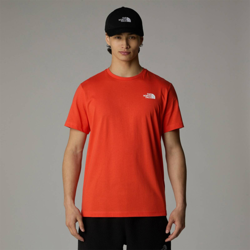T‑shirt The North Face Redbox Rouge – Coton Régénératif & Style Durable