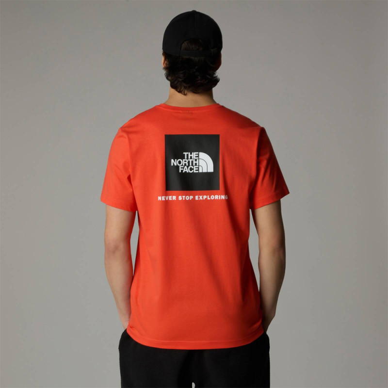 T‑shirt The North Face Redbox Rouge – Coton Régénératif & Style Durable
