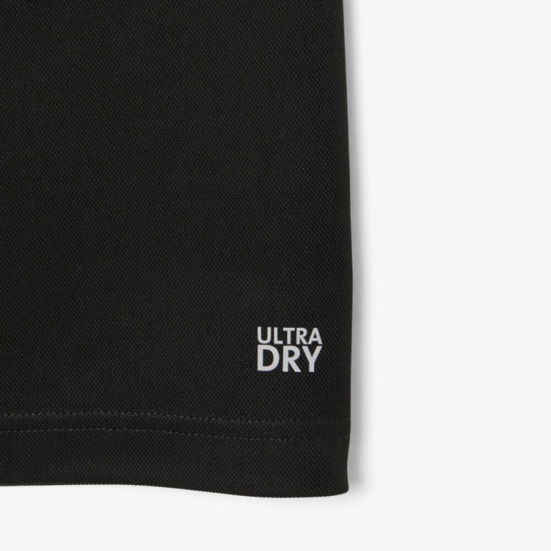 Polo Lacoste Sport bande siglée ultra dry Noir et Jaune - Confort & Performance