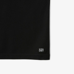 T-shirt Lacoste sport ultra dry Noir avec imprimé Jaune - Performance et style