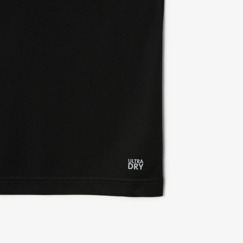 T-shirt Lacoste sport ultra dry Noir avec imprimé Jaune - Performance et style