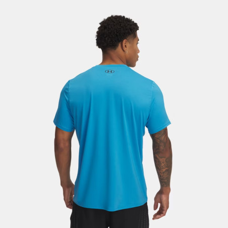 T‑shirt Under Armour HeatGear Fitted – Bleu – Confort ajusté & Séchage Ultra‑Rapide