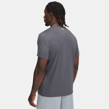 T‑shirt Under Armour HeatGear Fitted – Gris – Confort ajusté & Séchage Ultra‑Rapide