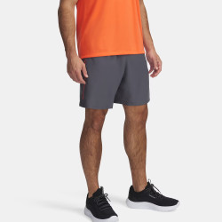 Short Under Armour Tech™ Woven Wordmark – Gris et Orange – Confort Légèrement Ample & Séchage Express