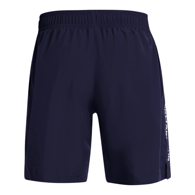 Short Under Armour Tech™ Woven Wordmark – Bleu Marine et Blanc – Confort Légèrement Ample & Séchage Express