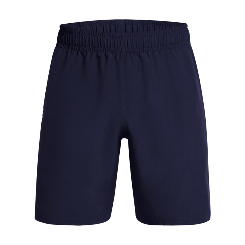 Short Under Armour Tech™ Woven Wordmark – Bleu Marine et Blanc – Confort Légèrement Ample & Séchage Express