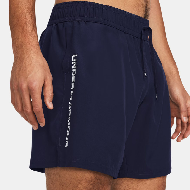 Short Under Armour Tech™ Woven Wordmark – Bleu Marine et Blanc – Confort Légèrement Ample & Séchage Express