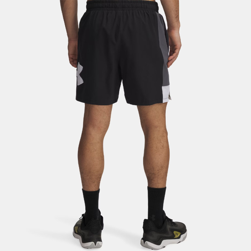 Short Under Armour Zone Woven 18 cm – Noir – Confort léger & mobilité multidirectionnelle