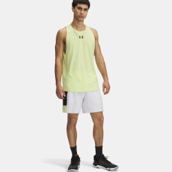 Short Under Armour Zone Woven 18 cm – Blanc – Confort léger & mobilité multidirectionnelle