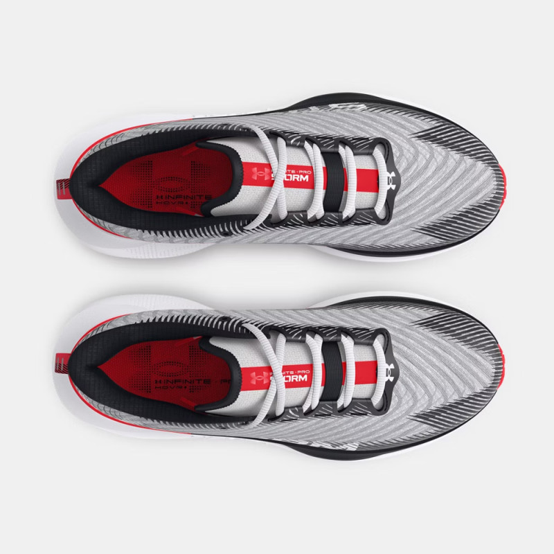 Baskets Under Armour Infinite Pro Storm – Blanches – Unisexe – Amorti & Protection par Tous Temps