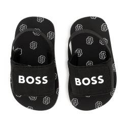 Claquettes Enfant Boss Noires – Pratiques, Confortables et Stylées
