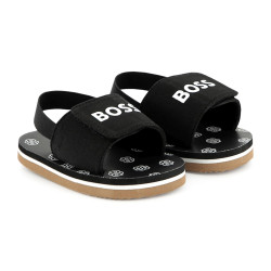 Claquettes Enfant Boss Noires – Pratiques, Confortables et Stylées