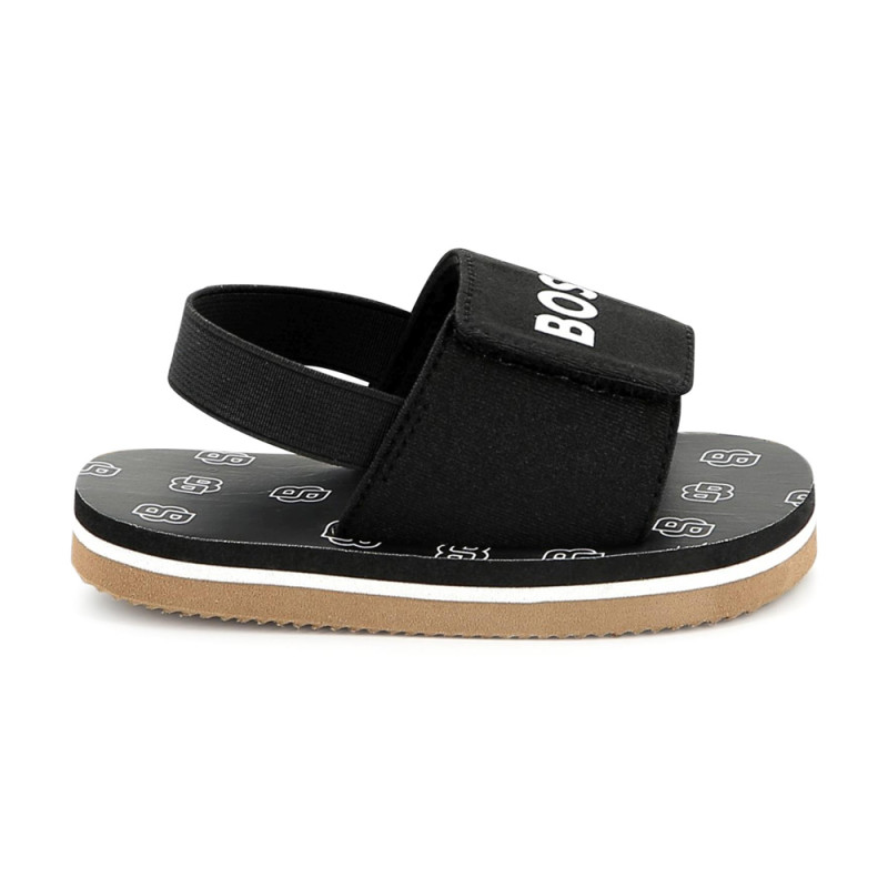 Claquettes Enfant Boss Noires – Pratiques, Confortables et Stylées