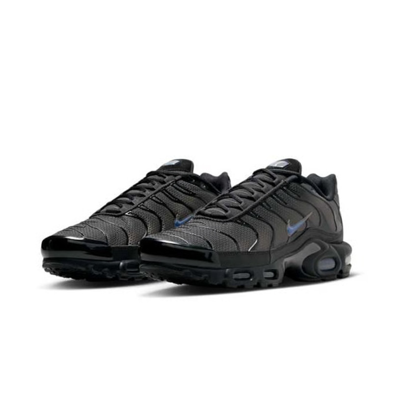 Baskets Nike Air Max Plus Noires et Bleues – Design iconique et confort Tuned Air