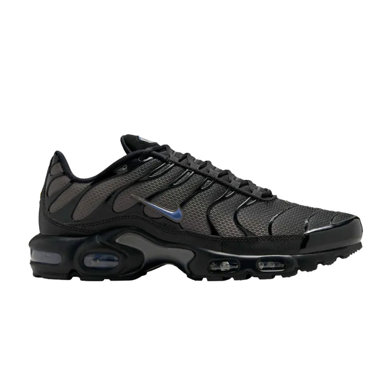 Baskets Nike Air Max Plus Noires et Bleues – Design iconique et confort Tuned Air