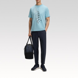 T-Shirt Boss TEE GRX Zone Bleu – Modernité et confort réunis dans un imprimé graphique