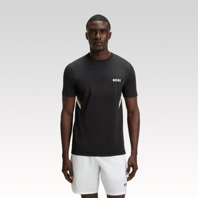 T-shirt Boss Slim Noir TEE TECH TOC – Performance et élégance sportive