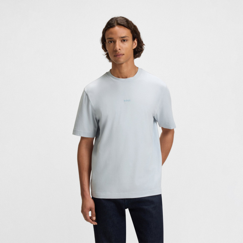 T-shirt BOSS Relaxed Gris Chiné TCHUP – Style décontracté et confort stretch