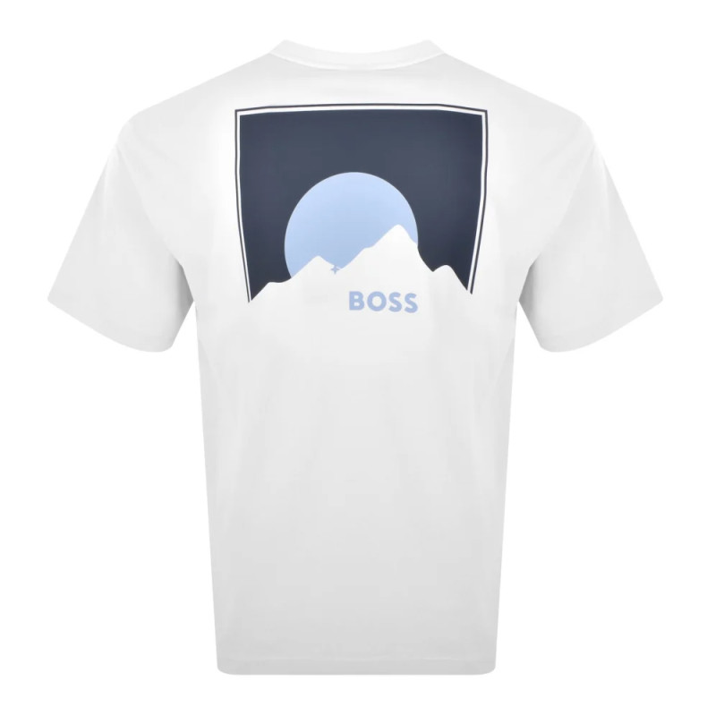 T-Shirt BOSS Relaxed Fit Blanc TE_MOVE – Confort moderne au style épuré