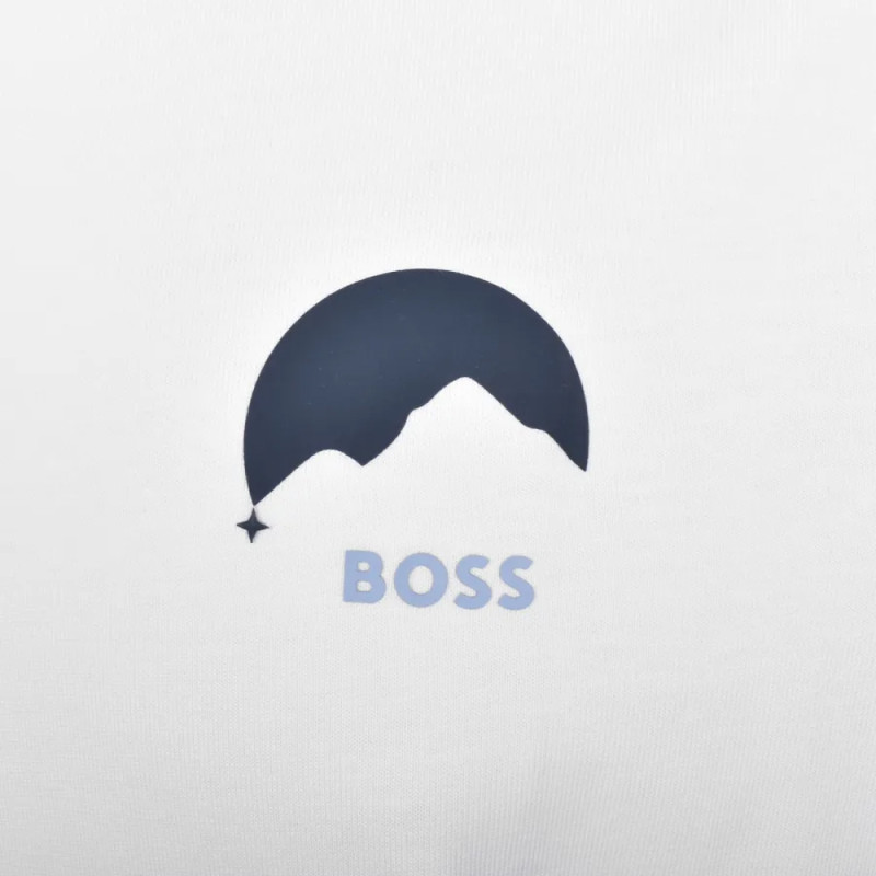 T-Shirt BOSS Relaxed Fit Blanc TE_MOVE – Confort moderne au style épuré