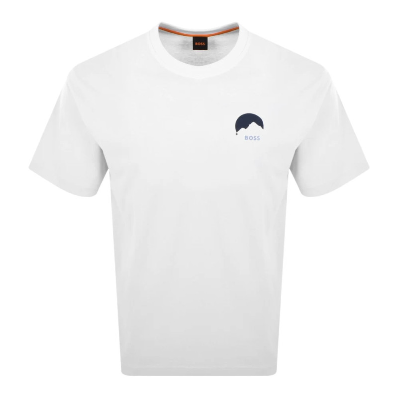 T-Shirt BOSS Relaxed Fit Blanc TE_MOVE – Confort moderne au style épuré