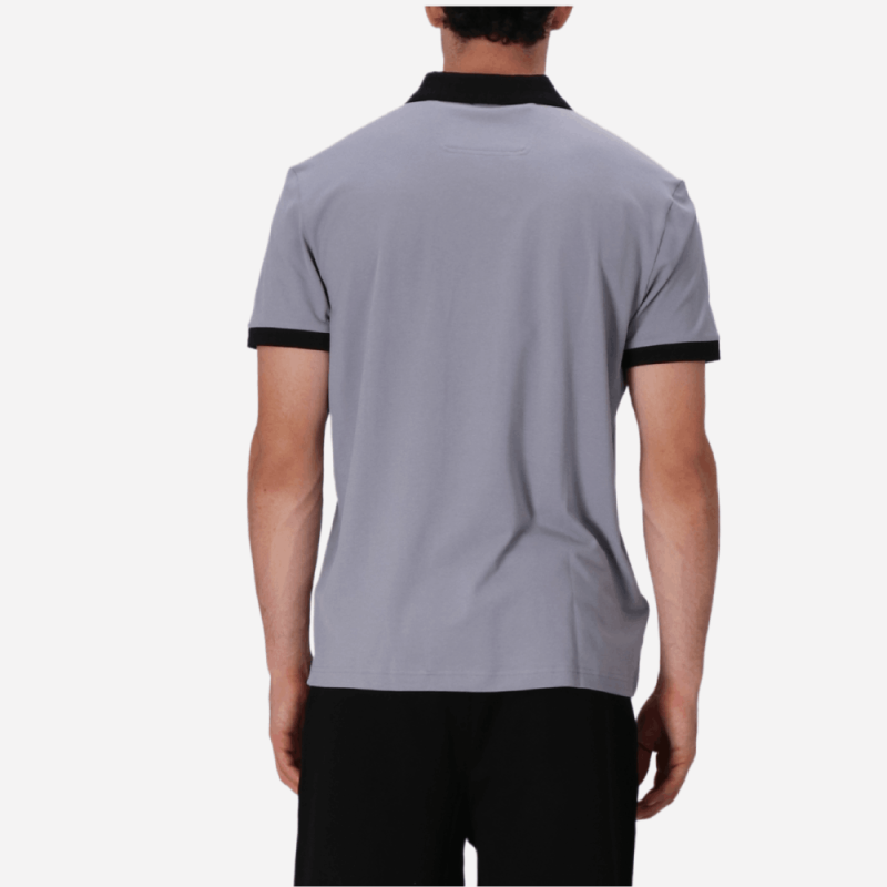 Polo BOSS Regular en piqué stretch - Gris - POLO GL