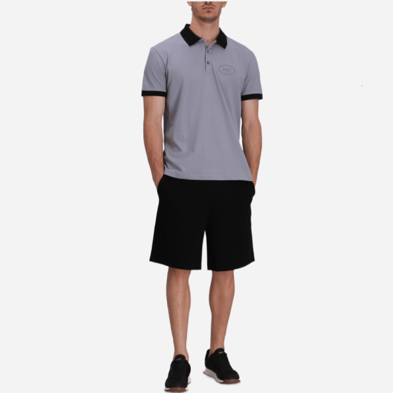 Polo BOSS Regular en piqué stretch - Gris - POLO GL