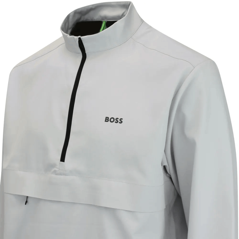 Veste de survêtement BOSS -Gris- poche horizontale dissimulée au milieu - tissu extensible