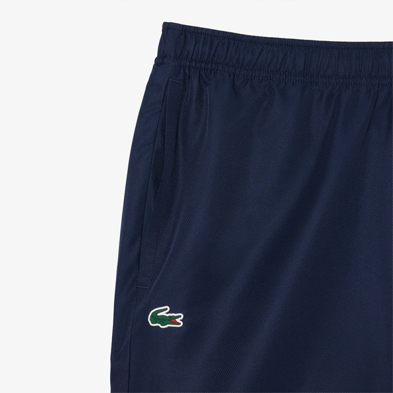 Short Lacoste sport  Bleu Marine / Blanc - Tennis taffetas diamanté imprimé
