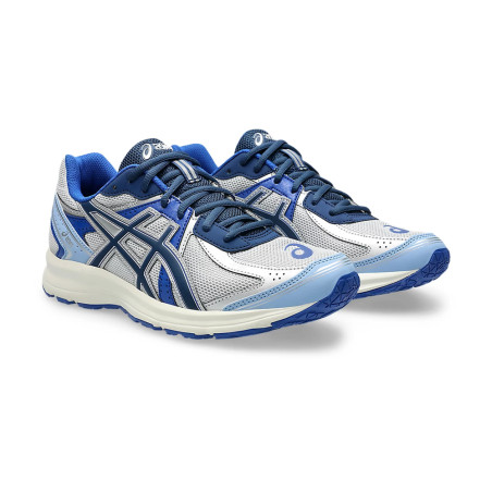 Baskets ASICS JOG 100S Grises et Bleues – Style rétro et confort moderne