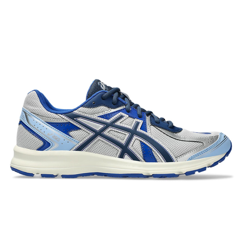 Baskets ASICS JOG 100S Grises et Bleues – Style rétro et confort moderne