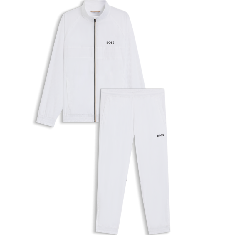Survêtement BOSS -Blanc- déperlant à détails logotés