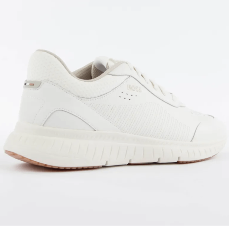 Basket BOSS -Blanc - de ville basse homme -Titanis_Runn_ltmx