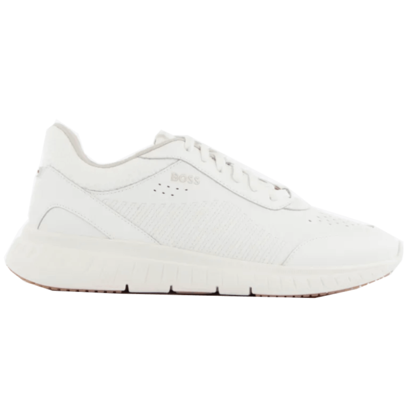 Basket BOSS -Blanc - de ville basse homme -Titanis_Runn_ltmx