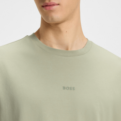 T-shirt BOSS Relaxed TChup - Vert Clair - en coton stretch à logo imprimé