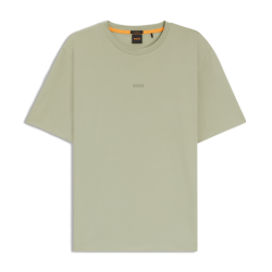 T-shirt BOSS Relaxed TChup - Vert Clair - en coton stretch à logo imprimé