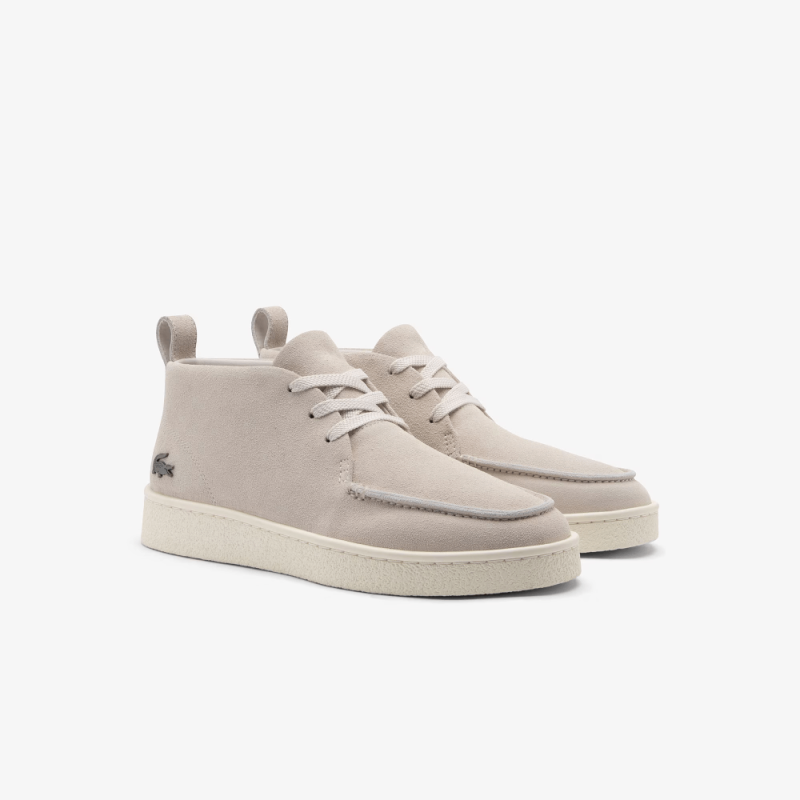 Baskets Lacoste - Beige - BASESHOT CHUKKA en suède Homme