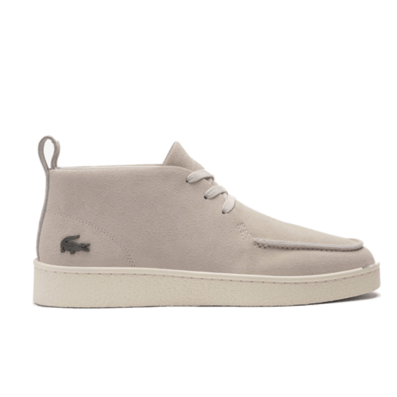 BASKETS Lacoste  -Blanc -BASESHOT CHUKKA  homme en suède