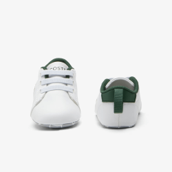 BASKETS Lacoste  -Blanc et Vert   -CARNABY SET Pour bébé