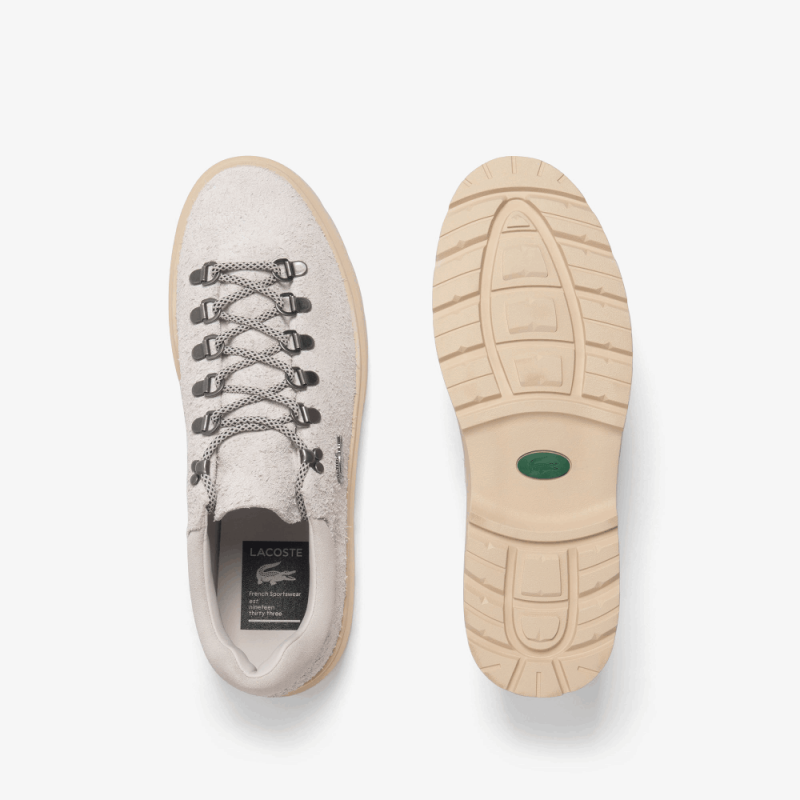 BASKETS Lacoste  -Beige -BASESHOT WNT  homme en suède