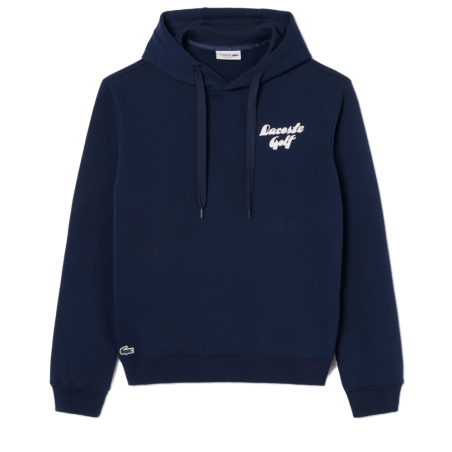 Sweatshirt  Lacoste -Bleu nuit  - à capuche Golf molleton imprimé
