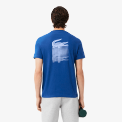 T-shirt Sport Ultra Dry imprimé LACOSTE bleu foncé