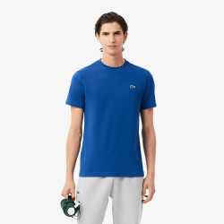 T-shirt Sport Ultra Dry imprimé LACOSTE bleu foncé