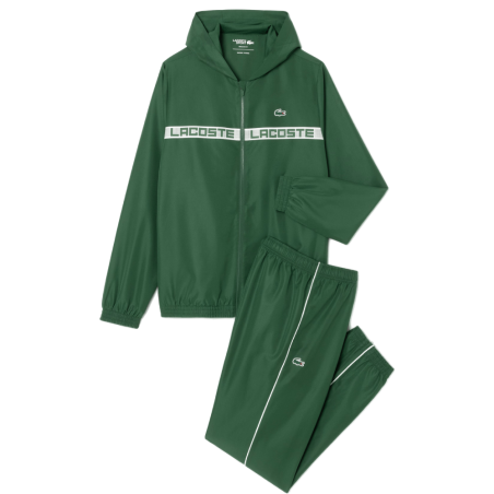 Survêtement Lacoste - Vert - Tennis bande griffée
